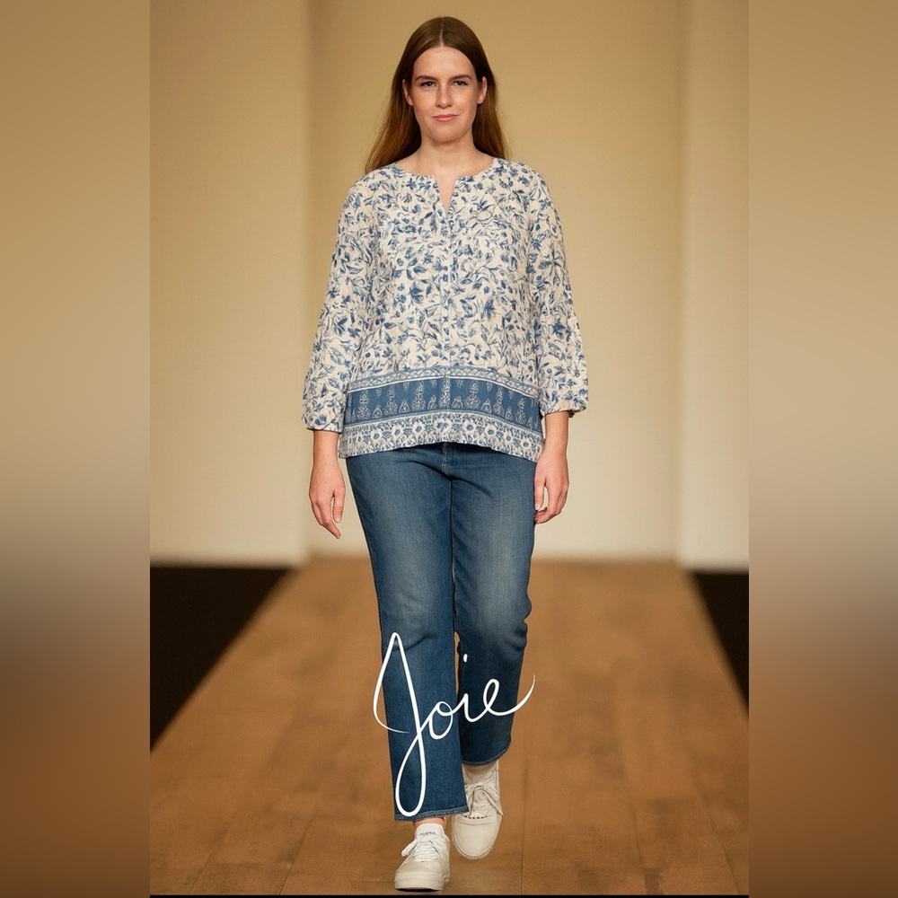 Joie Blue Floral blouse